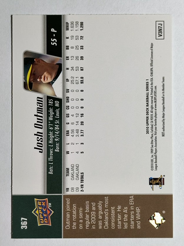 2010 Upper Deck #367 Josh Outman