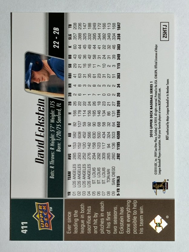 2010 Upper Deck #411 David Eckstein