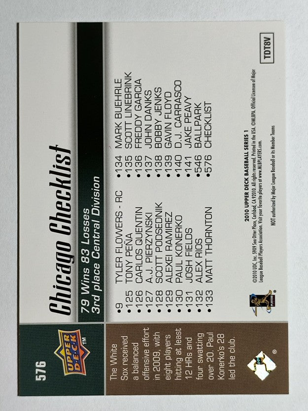 2010 Upper Deck #576 Chicago White Sox CL