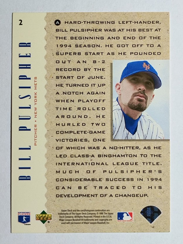 1995 Upper Deck #2 Bill Pulsipher