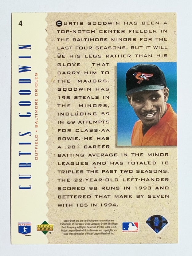 1995 Upper Deck #4 Curtis Goodwin