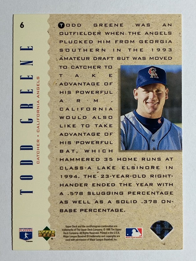 1995 Upper Deck #6 Todd Greene