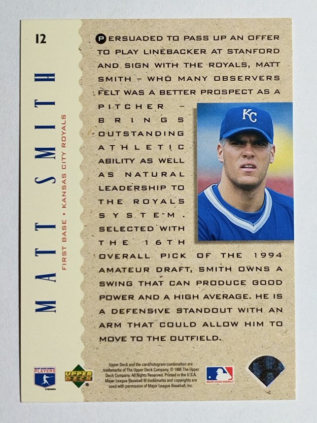 1995 Upper Deck #12 Matt Smith
