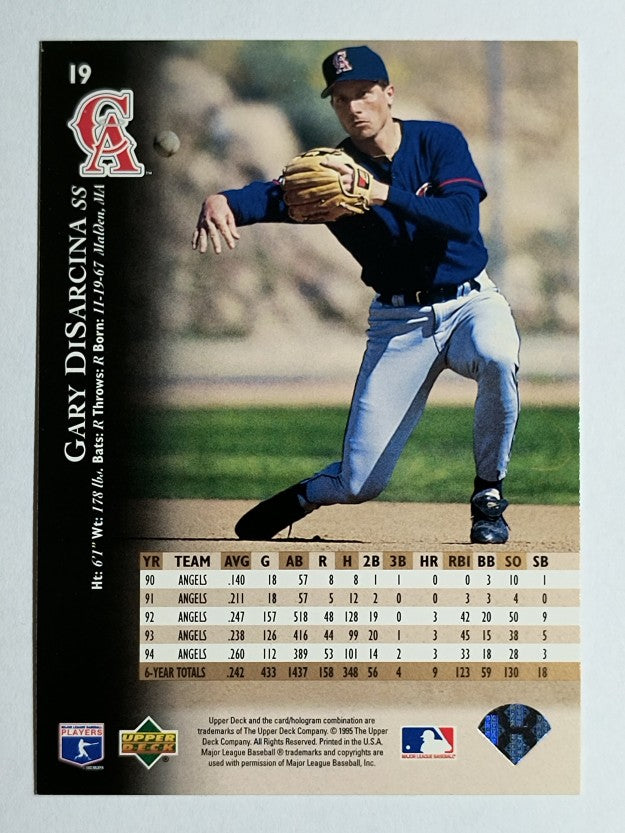 1995 Upper Deck #19 Gary DiSarcina