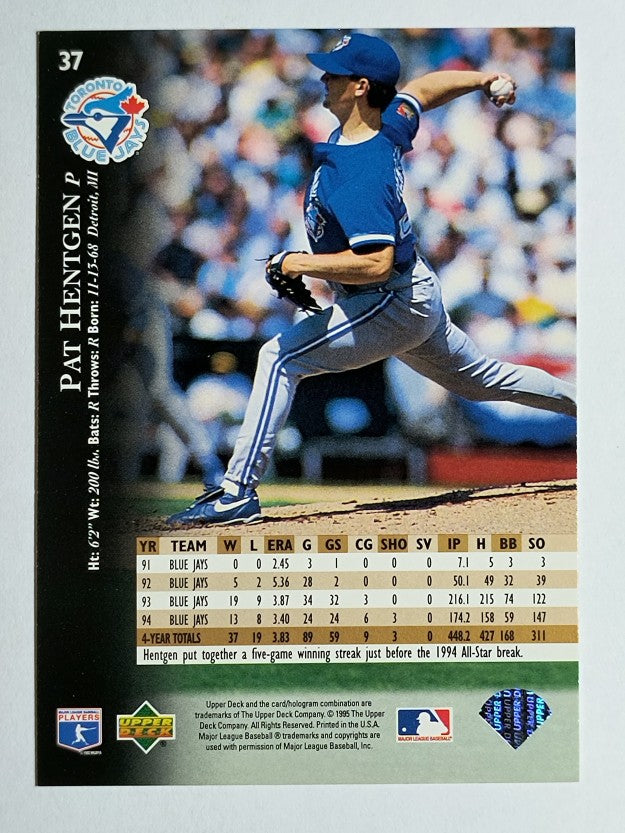 1995 Upper Deck #37 Pat Hentgen
