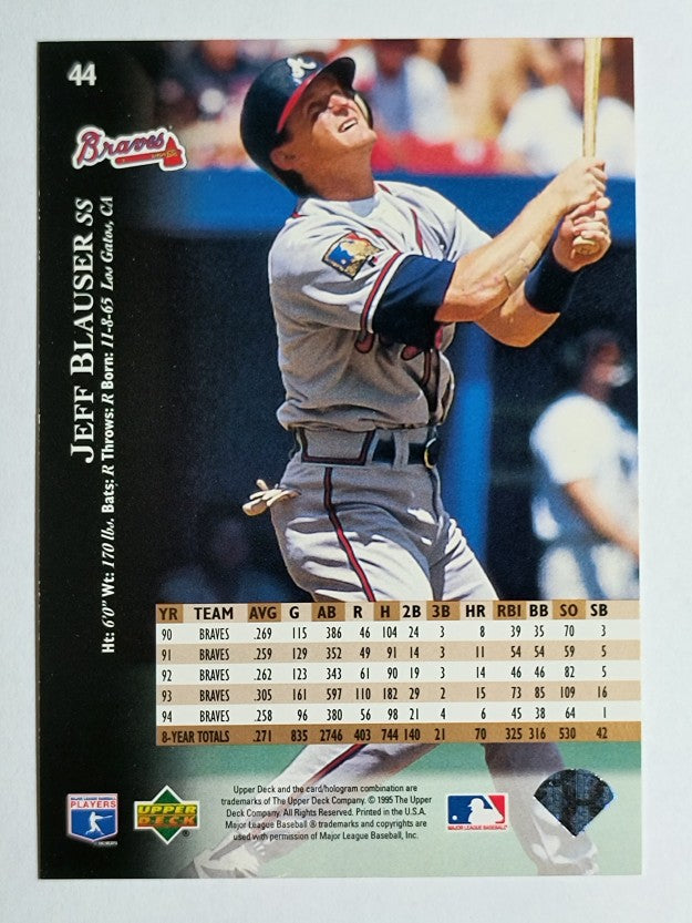 1995 Upper Deck #44 Jeff Blauser