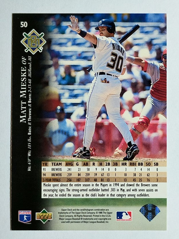 1995 Upper Deck #50 Matt Mieske