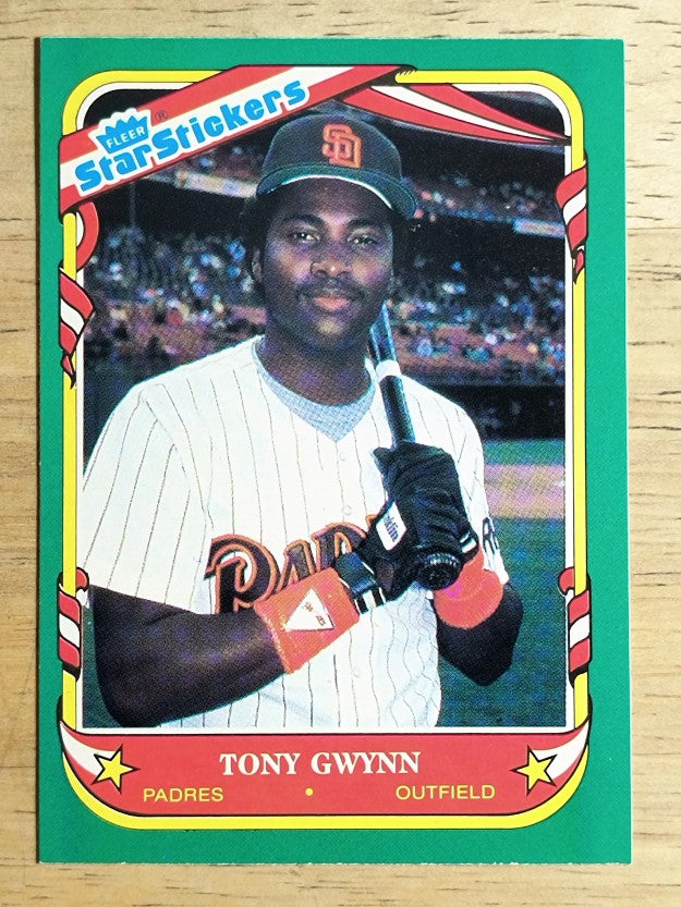 1987 Fleer Star Stickers #52 Tony Gwynn
