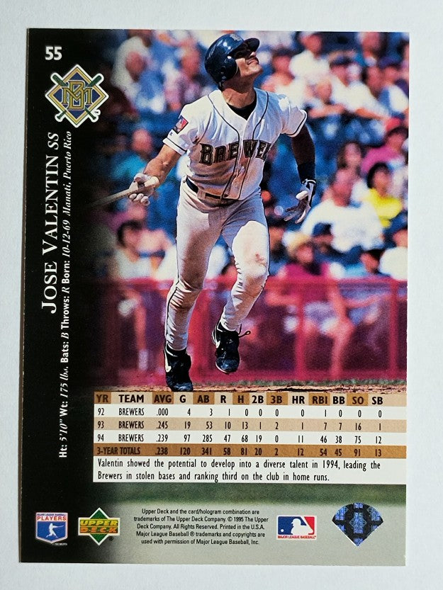 1995 Upper Deck #55 Jose Valentin