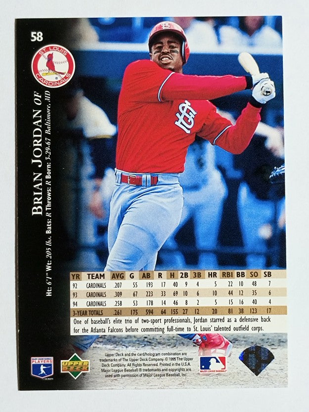 1995 Upper Deck #58 Brian Jordan