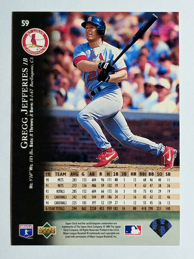 1995 Upper Deck #59 Gregg Jefferies