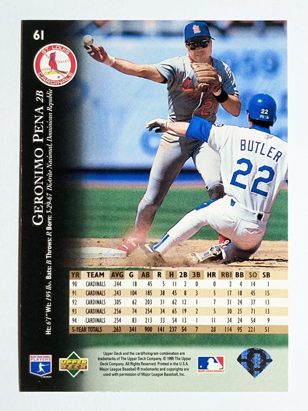 1995 Upper Deck #61 Geronimo Pena