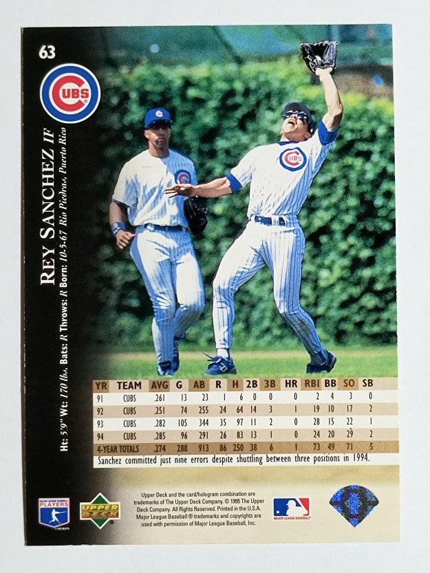 1995 Upper Deck #63 Rey Sanchez
