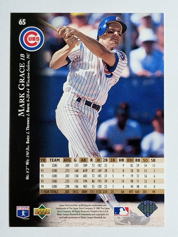1995 Upper Deck #65 Mark Grace