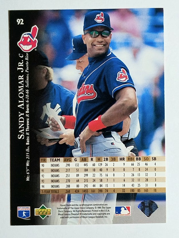 1995 Upper Deck #92 Sandy Alomar Jr.