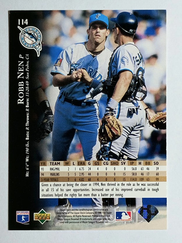 1995 Upper Deck #114 Robb Nen