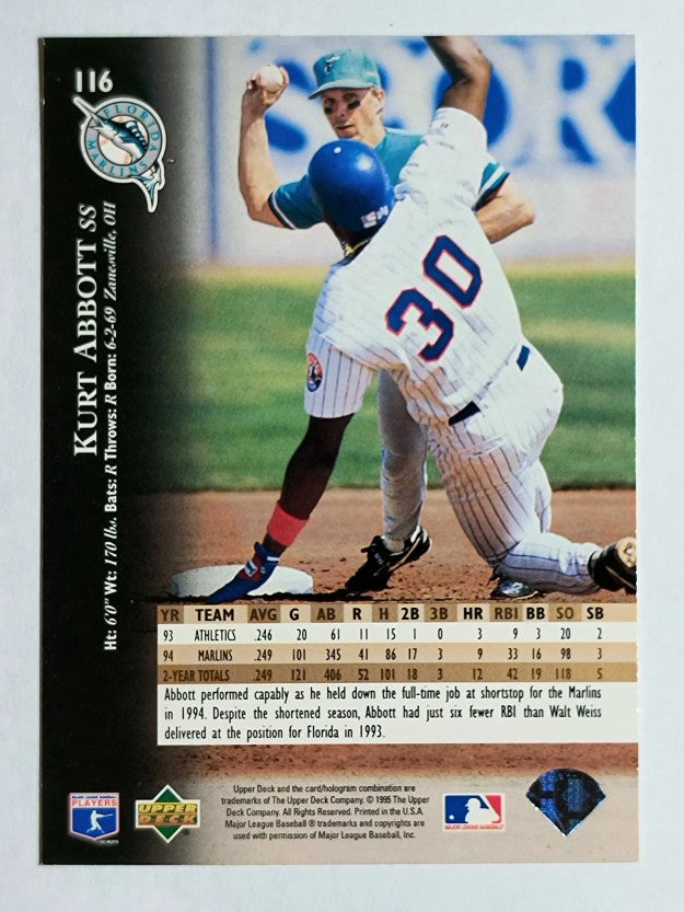 1995 Upper Deck #116 Kurt Abbott