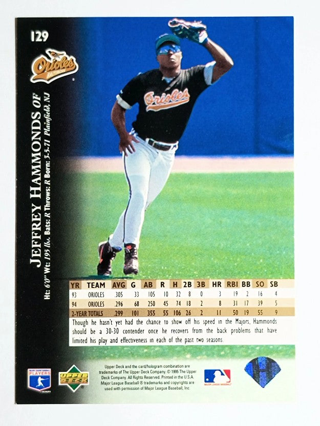 1995 Upper Deck #129 Jeffrey Hammonds