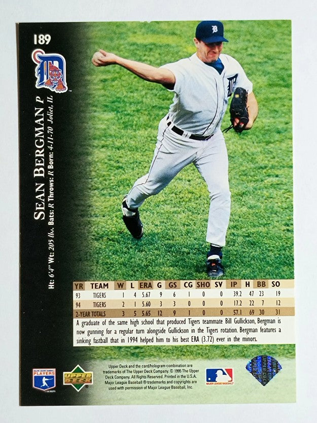 1995 Upper Deck #189 Sean Bergman