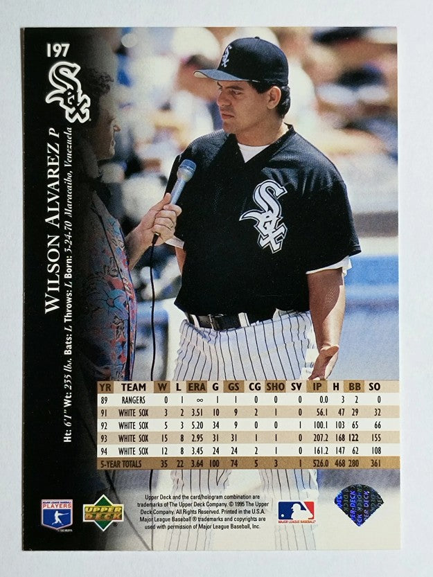 1995 Upper Deck #197 Wilson Alvarez