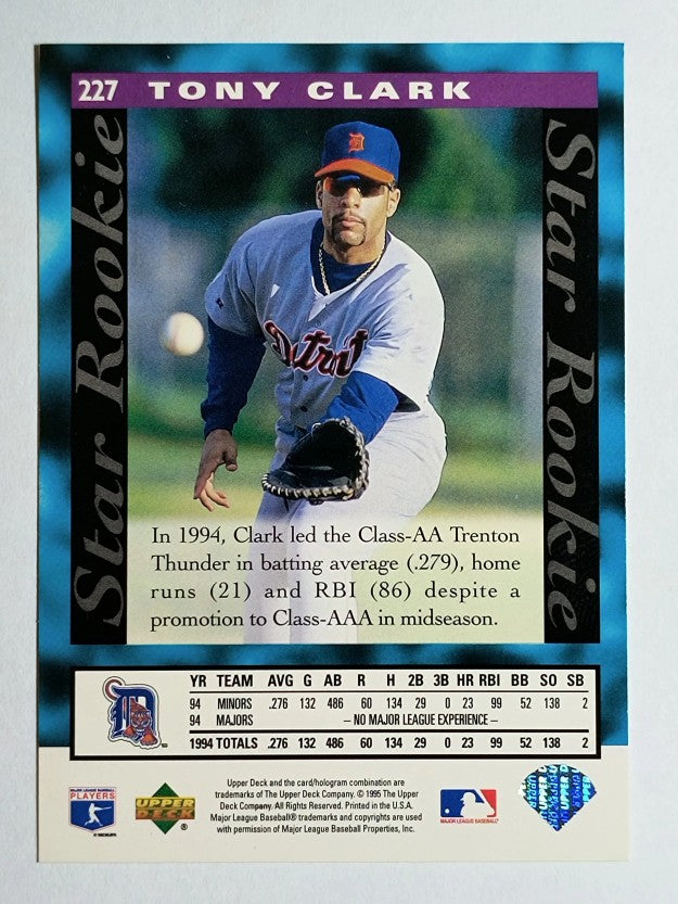 1995 Upper Deck #227 Tony Clark