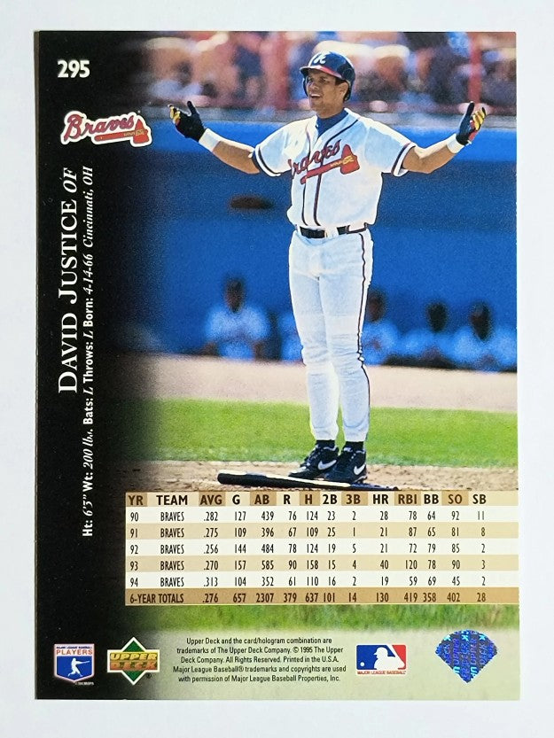 1995 Upper Deck #295 David Justice