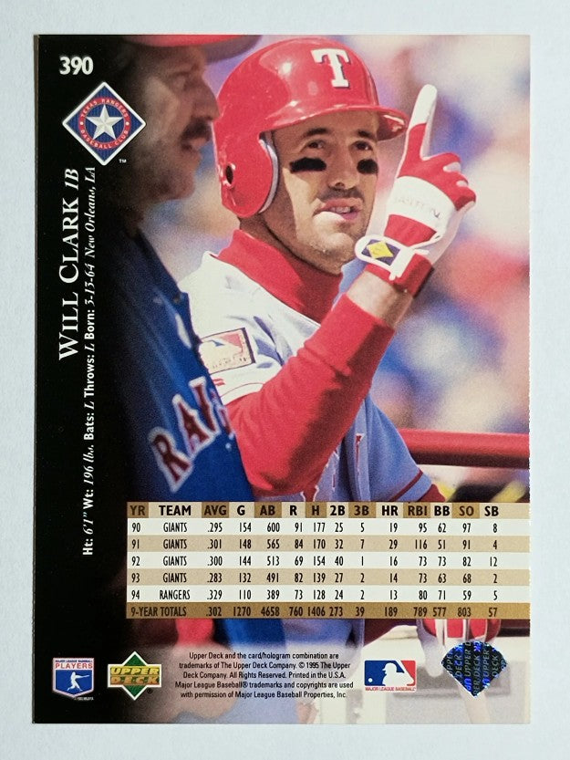 1995 Upper Deck #390 Will Clark