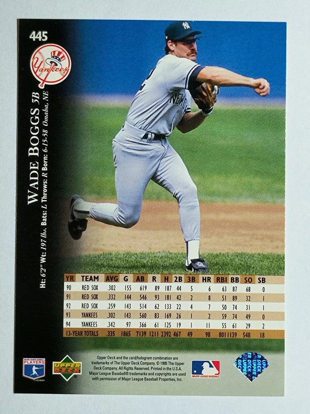 1995 Upper Deck #445 Wade Boggs