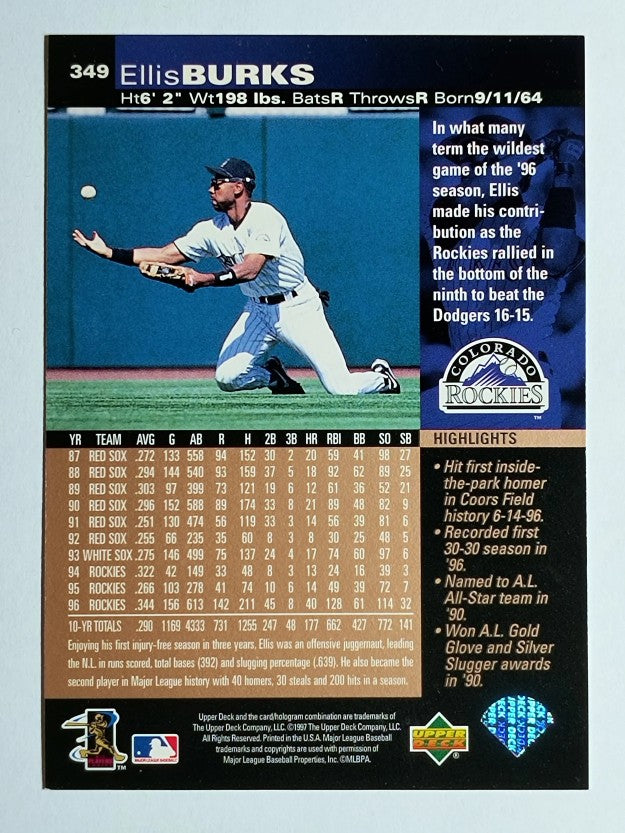 1997 Upper Deck #349 Ellis Burks
