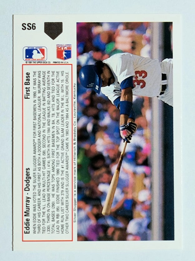1991 Upper Deck Silver Sluggers #SS6 Eddie Murray
