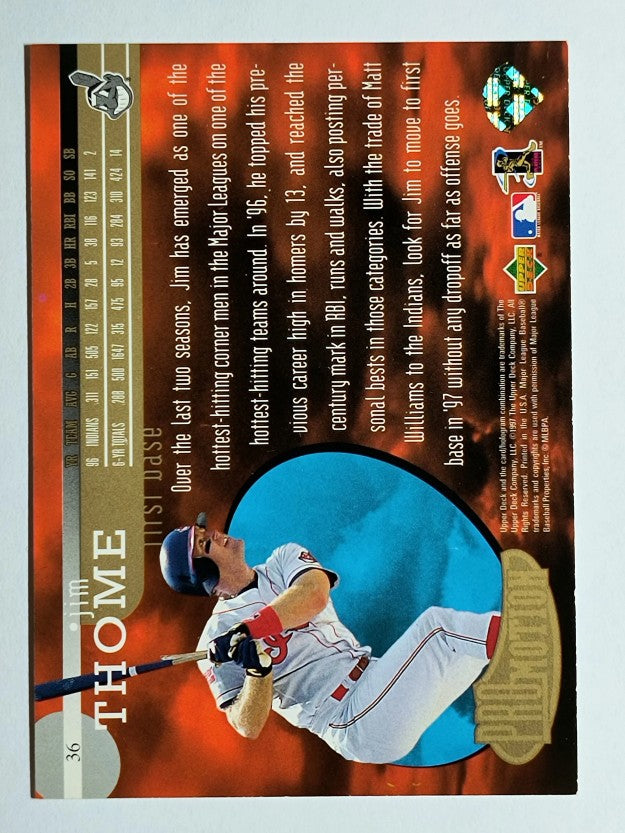1997 UD3 #36 Jim Thome