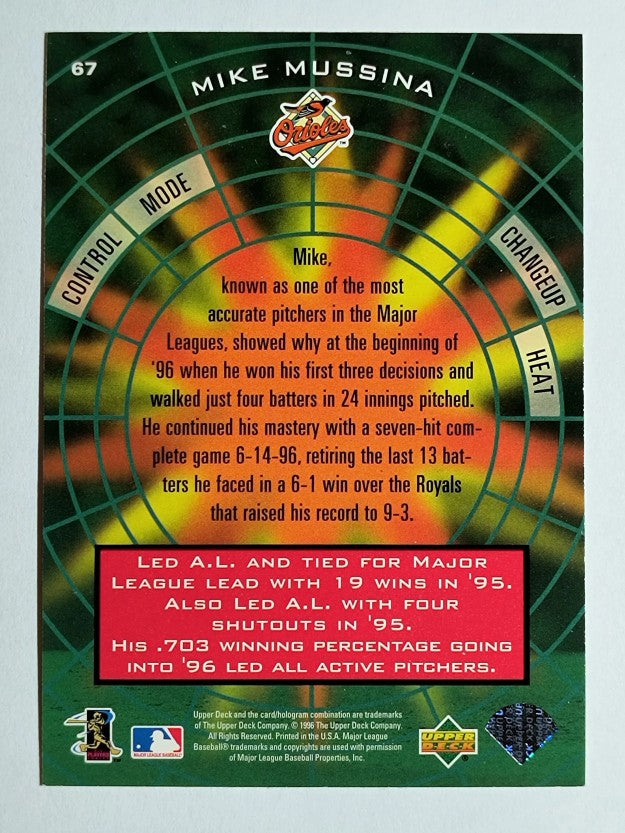 1997 Upper Deck #67 Mike Mussina SF