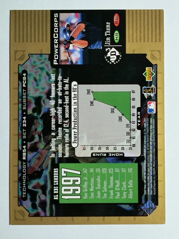 1998 UD3 #234 Jim Thome PR