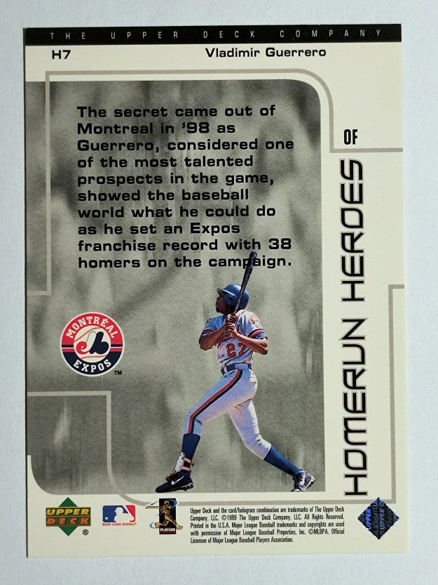 1999 UD Choice Homerun Heroes #H7 Vladimir Guerrero
