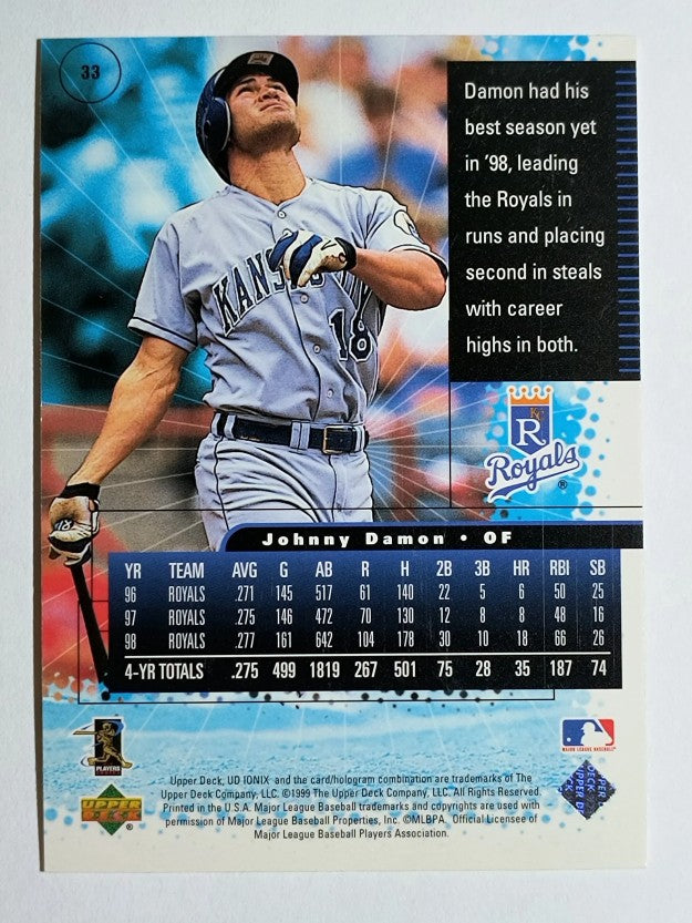 1999 UD Ionix #33 Johnny Damon