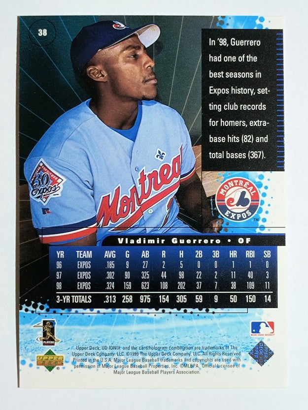 1999 UD Ionix #38 Vladimir Guerrero