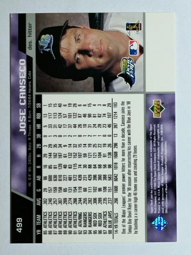 1999 Upper Deck #499 Jose Canseco