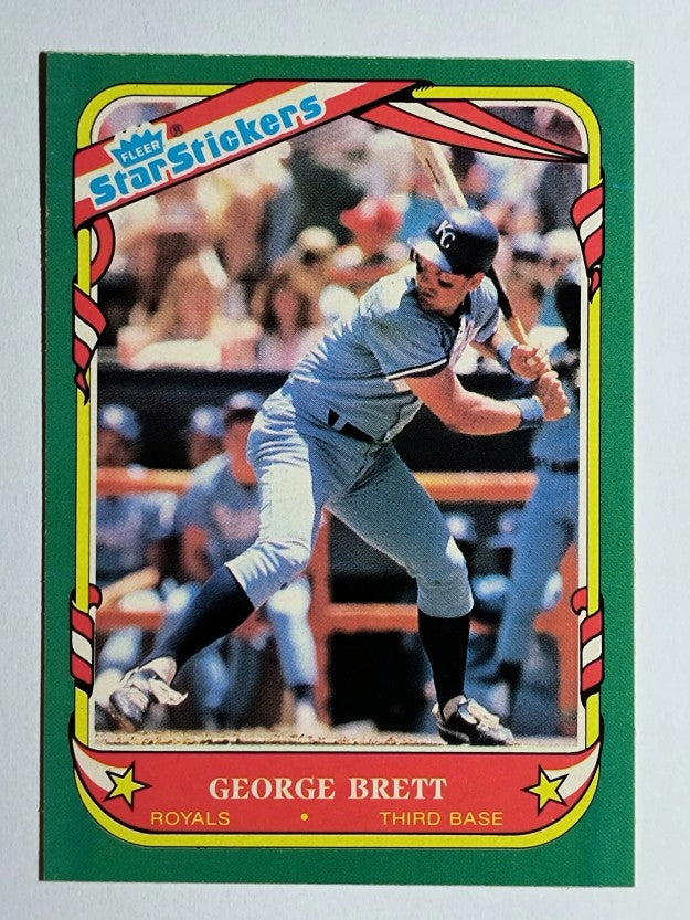 1987 Fleer Star Stickers #15 George Brett