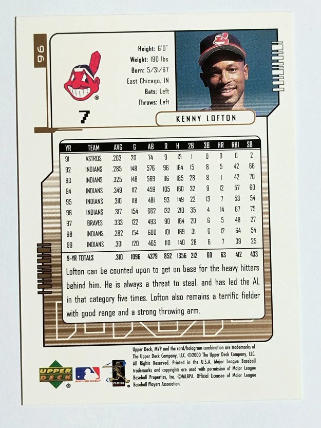 2000 Upper Deck MVP #96 Kenny Lofton