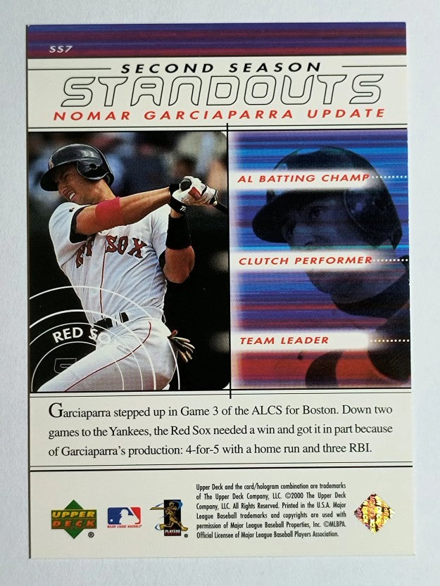 2000 Upper Deck MVP Second Season Standouts #SS7 Nomar Garciaparra