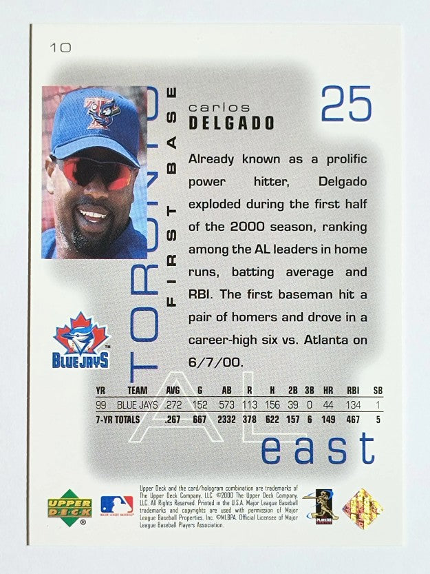 2000 Upper Deck Pros and Prospects #10 Carlos Delgado