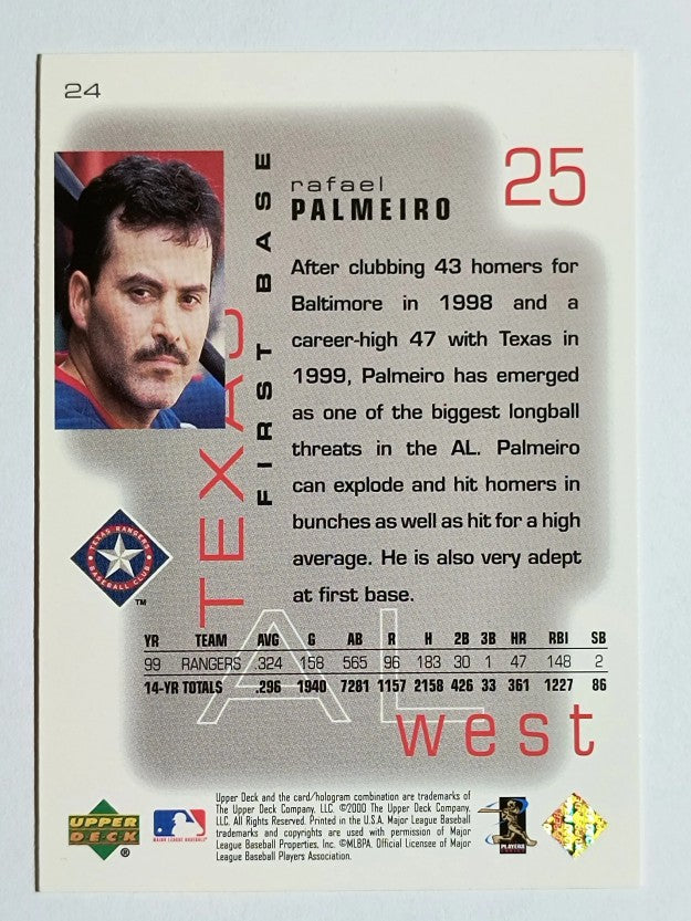 2000 Upper Deck Pros and Prospects #24 Rafael Palmeiro