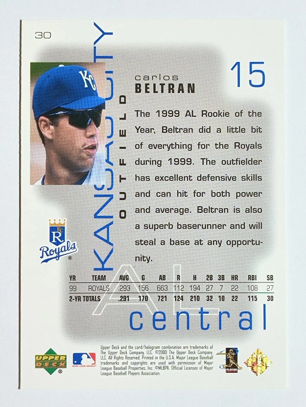 2000 Upper Deck Pros and Prospects #30 Carlos Beltran