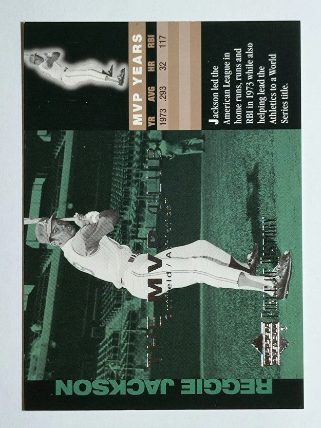 2002 UD Piece of History MVP Club #M10 Reggie Jackson (NM)