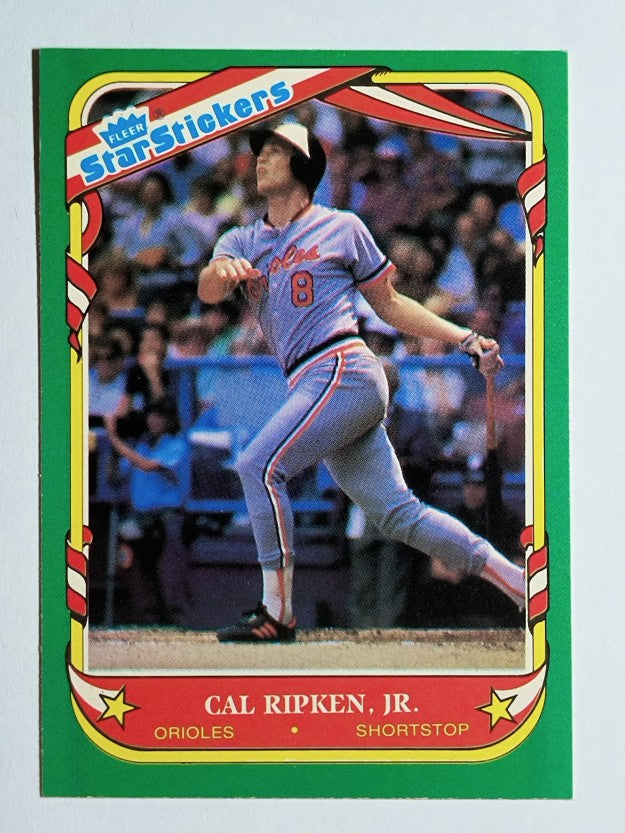 1987 Fleer Star Stickers #101 Cal Ripken