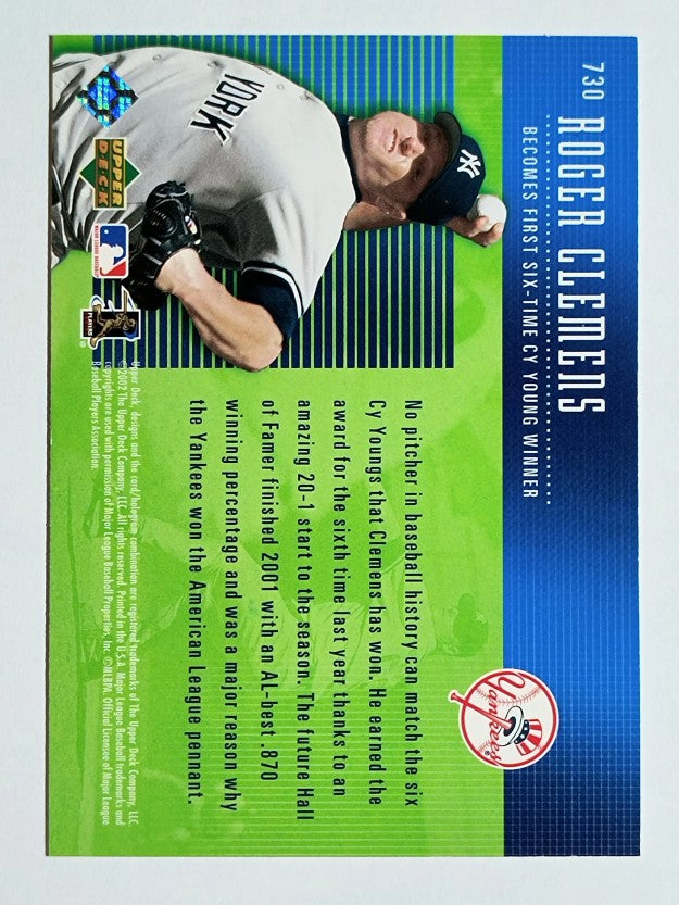 2002 Upper Deck #730 Roger Clemens YR