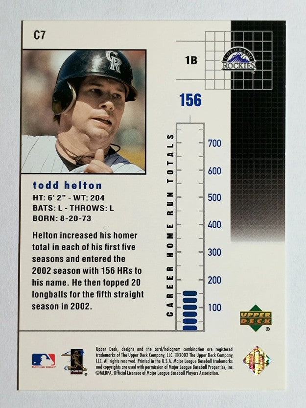 2003 Upper Deck Chase for 755 #C7 Todd Helton