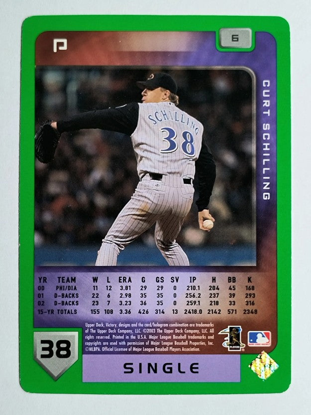 2003 Upper Deck Victory Tier 1 Green #6 Curt Schilling
