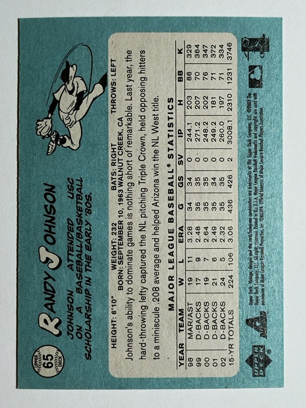 2003 Upper Deck Vintage #65 Randy Johnson