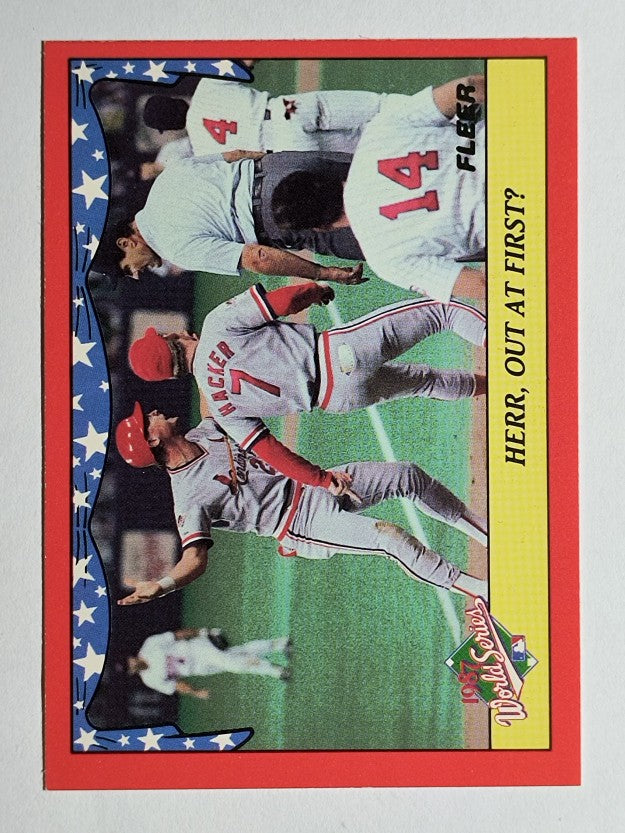 1988 Fleer World Series #10 Tom Herr